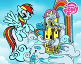 Rainbow Dash en su palacio