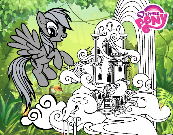 Rainbow Dash en su palacio