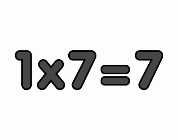1×7=7
