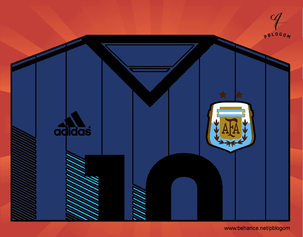 Camiseta del mundial de fútbol 2014 de Argentina