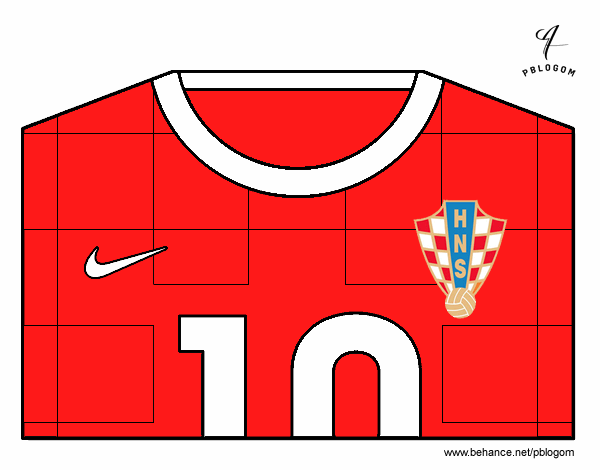 Camiseta del mundial de fútbol 2014 de Croacia