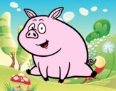 Cerdito de granja