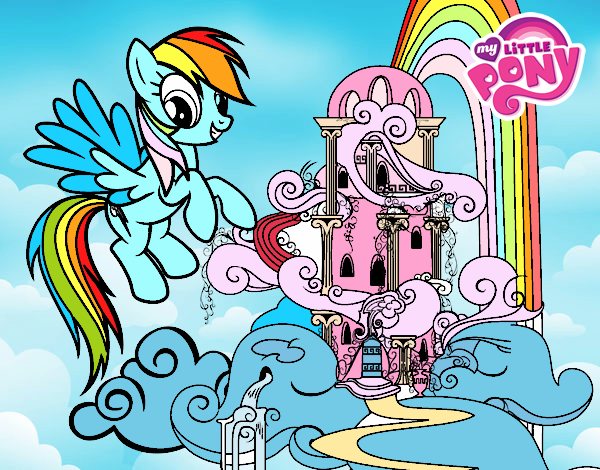 Rainbow Dash en su palacio