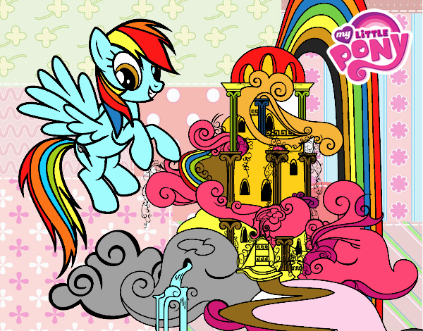 rainbow dash y su palacio nada que soy buena artista