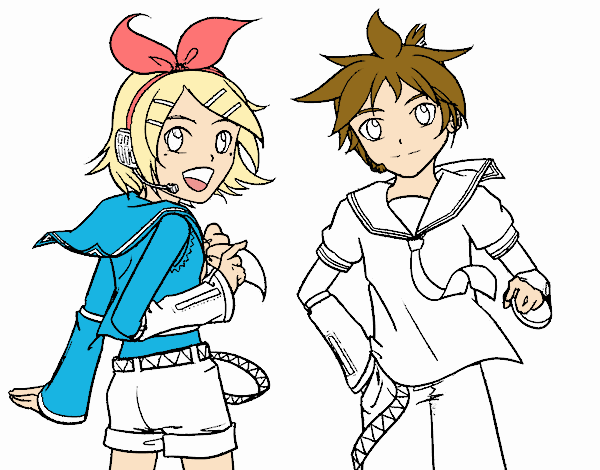 Rin y Len Kagamine Vocaloid