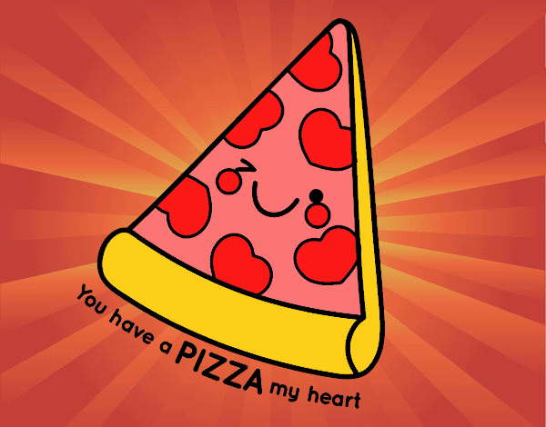 pizza con olor a amor