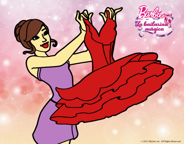 Barbie y su vestido de ballet