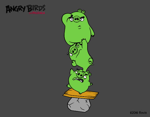Los tres cerditos de Angry Birds