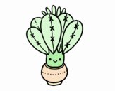 Un cactus con flor