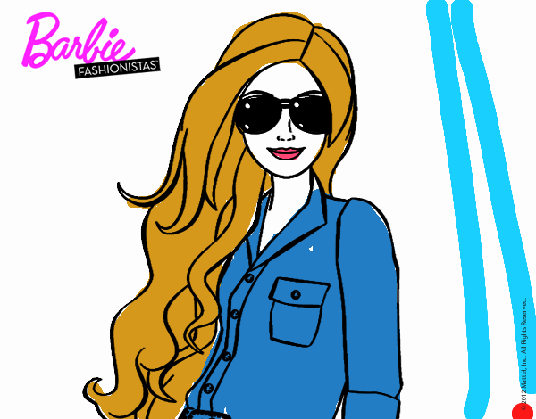 Barbie con gafas de sol