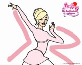 Barbie en postura de ballet