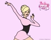 Barbie en postura de ballet