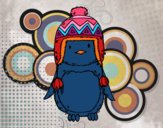 Bebé pingüino con gorrito