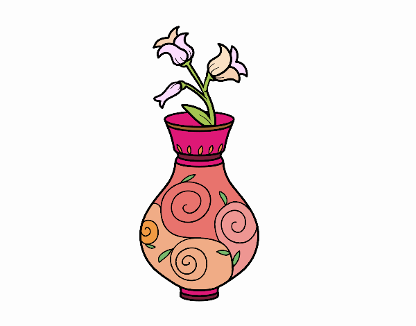 asustado mundo Dinámica Dibujo de Flor de campanilla en un jarrón pintado por en Dibujos.net el día  22-03-23 a las 16:41:36. Imprime, pinta o colorea tus propios dibujos!