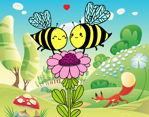 Pareja de abejas