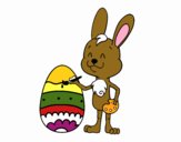 Colorear huevo de Pascua
