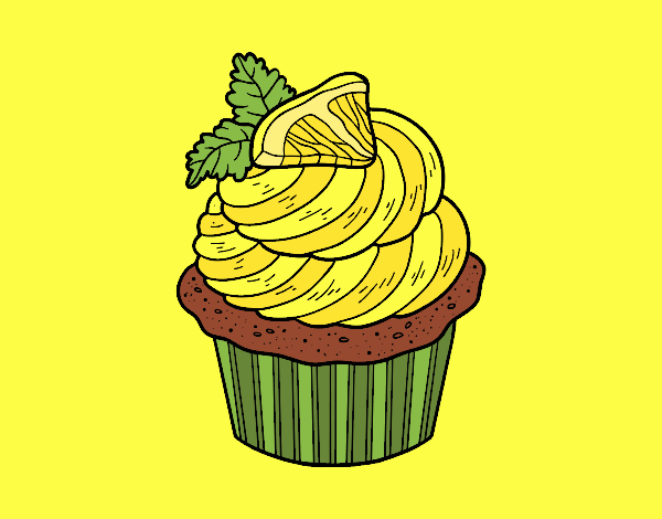 un cupcake de limon