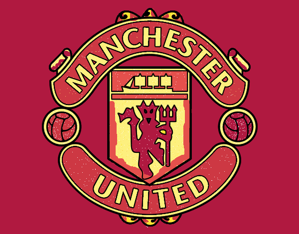 Dibujo De Escudo Del Manchester United Pintado Por En El