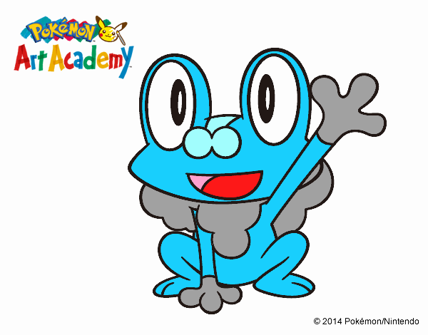 Froakie saludando