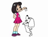 Niña con perrito