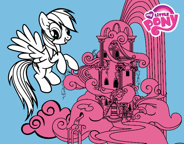 Rainbow Dash en su palacio