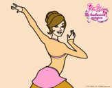 Barbie en postura de ballet