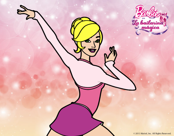 Barbie en postura de ballet