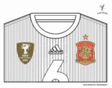 Camiseta del mundial de fútbol 2014 de España