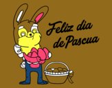 Conejo con muchos huevos de Pascua