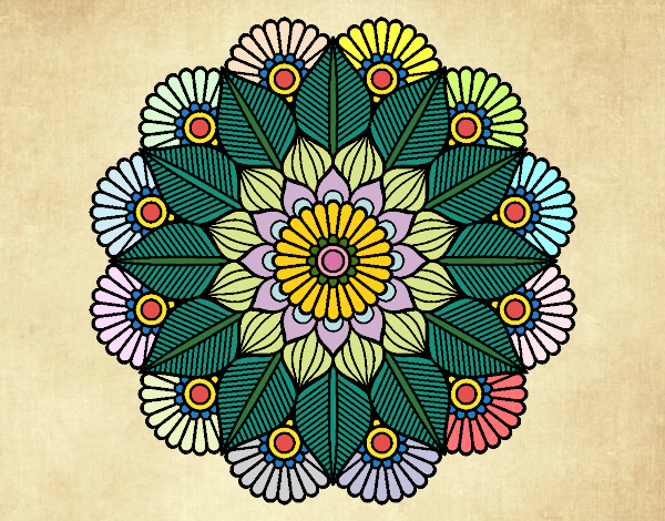 Mandala jardín vegetal