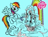 Rainbow Dash en su palacio