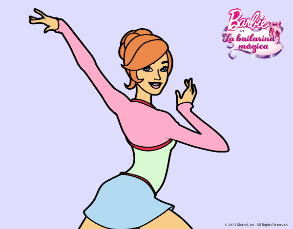 Barbie en postura de ballet