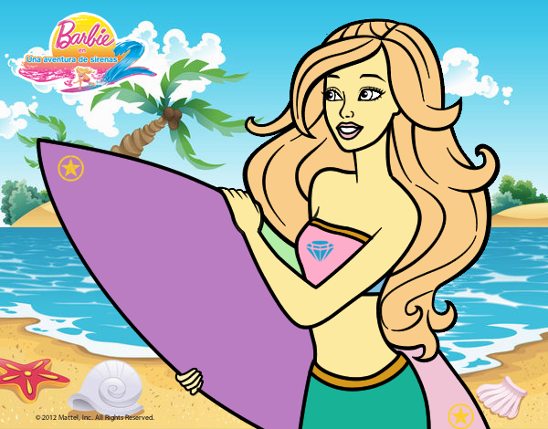 Barbie va a surfear