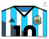 Camiseta del mundial de fútbol 2014 de Argentina