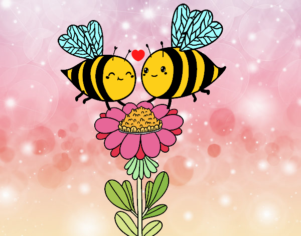 Pareja de abejas