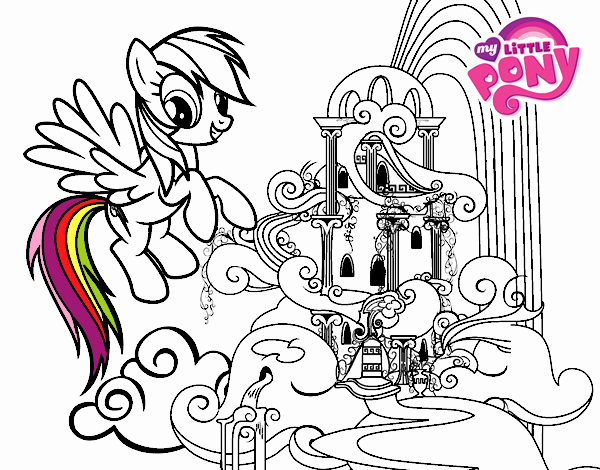 Rainbow Dash en su palacio