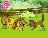 Applejack y Winona