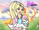 Barbie con su linda gatita