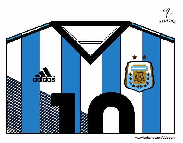 Camiseta del mundial de fútbol 2014 de Argentina