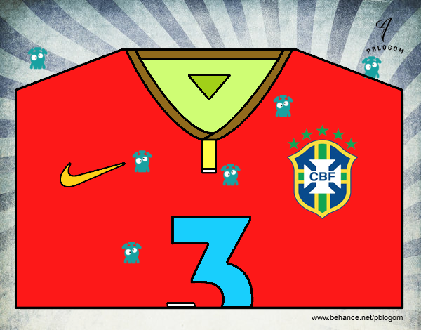 Camiseta del mundial de fútbol 2014 de Brasil