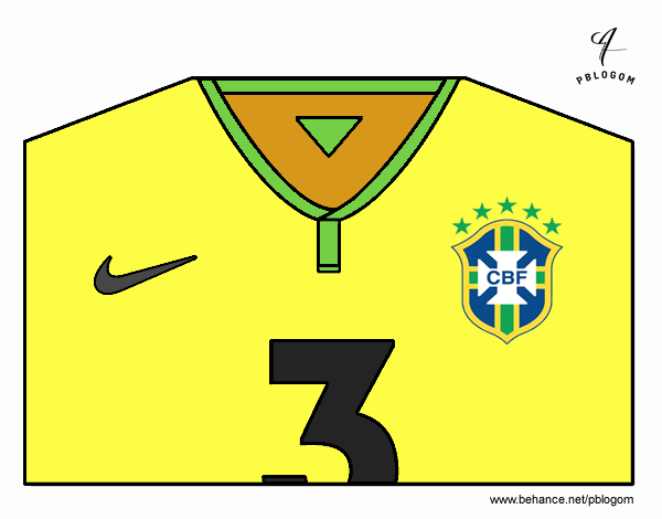 Camiseta del mundial de fútbol 2014 de Brasil