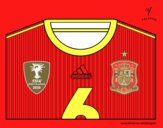 Camiseta del mundial de fútbol 2014 de España