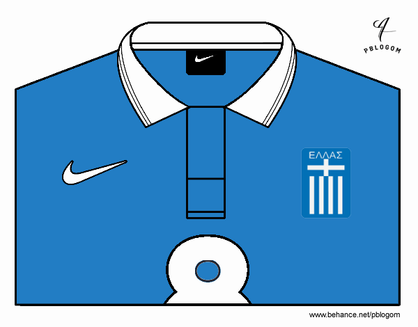 Camiseta del mundial de fútbol 2014 de Grecia