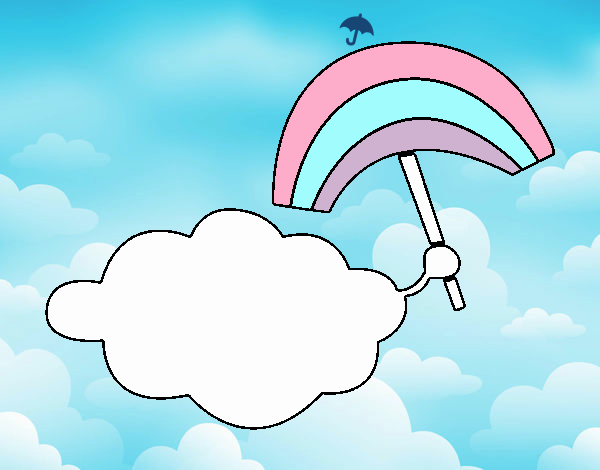 Nube con arcoiris