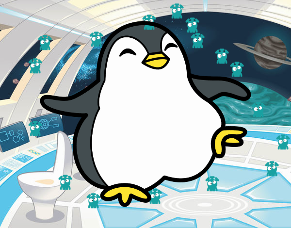 Pingüino bailando