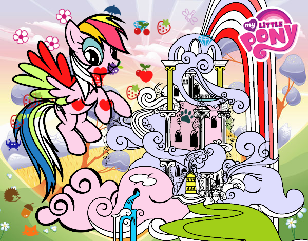 Rainbow Dash en su palacio