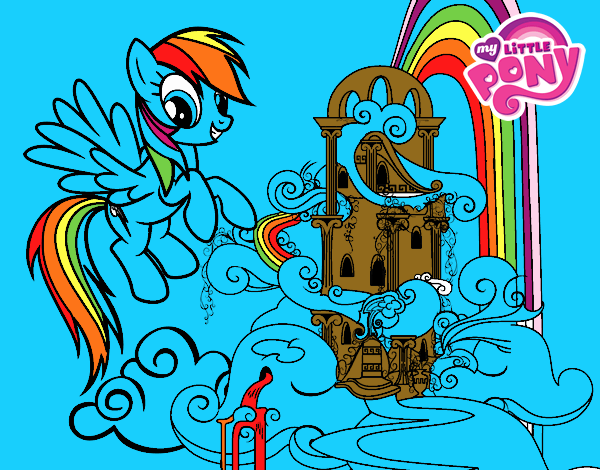 Rainbow Dash en su palacio