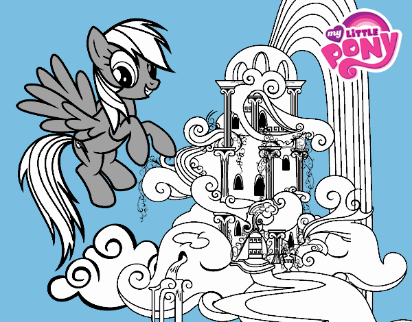 Rainbow Dash en su palacio