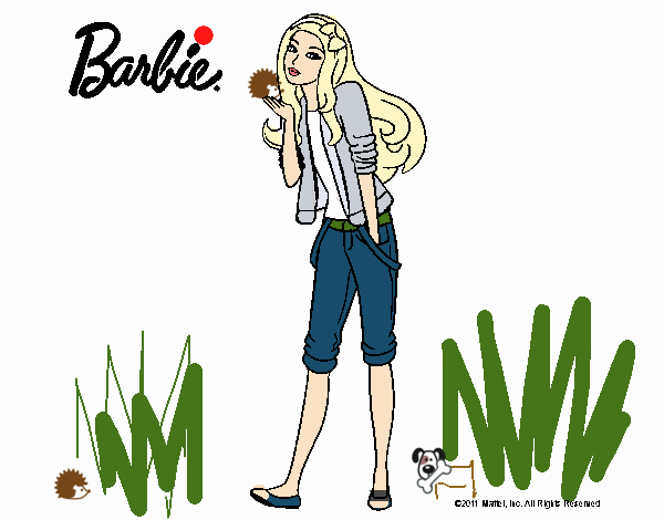 Barbie con look casual