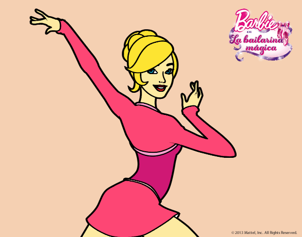 Barbie en postura de ballet